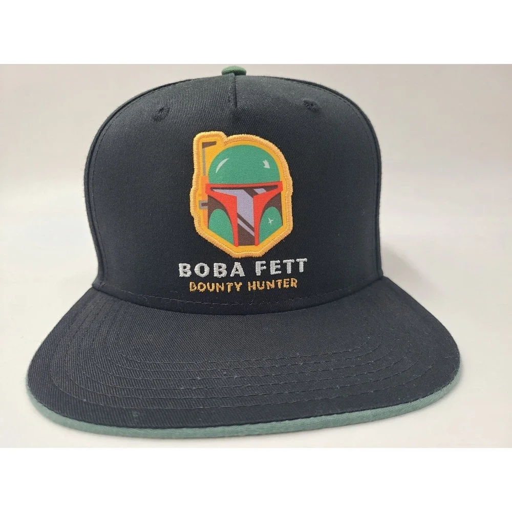 Youth Boba Fett Bounty Hunter Star Wars Snapback Hat‎ Cap Movie Boy Girl Black
